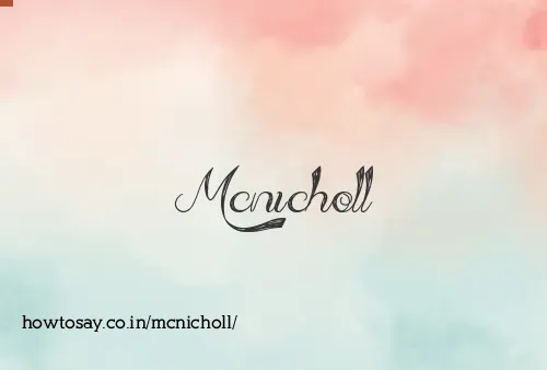 Mcnicholl