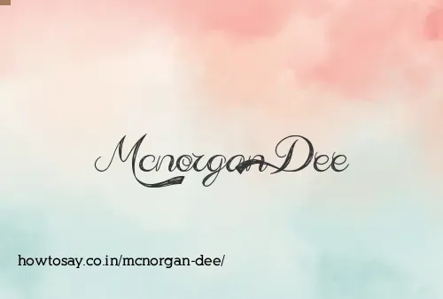 Mcnorgan Dee