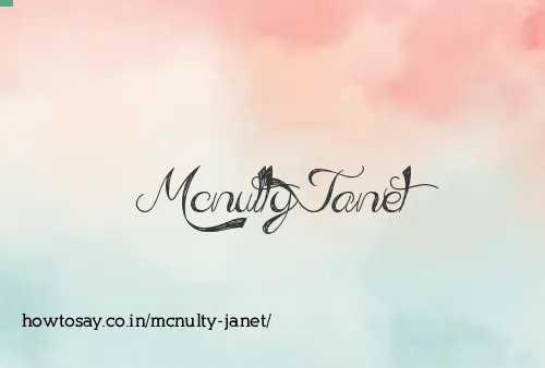 Mcnulty Janet