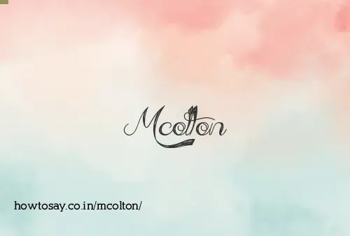 Mcolton