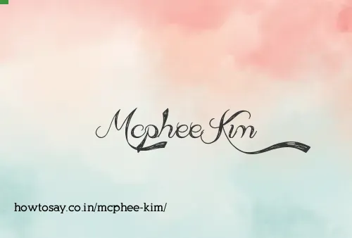 Mcphee Kim