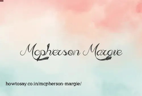 Mcpherson Margie