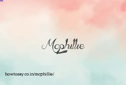 Mcphillie