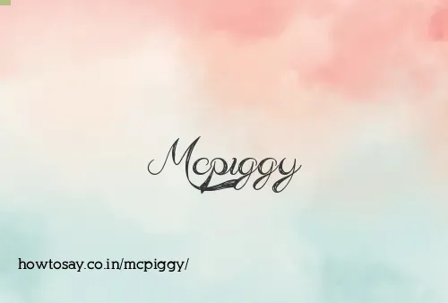 Mcpiggy