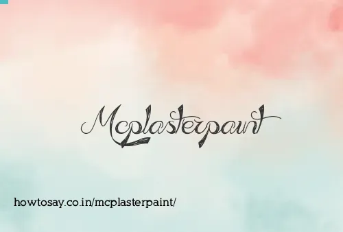 Mcplasterpaint