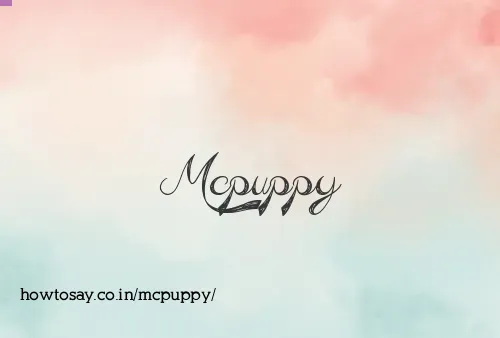 Mcpuppy