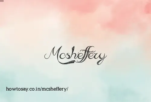 Mcsheffery