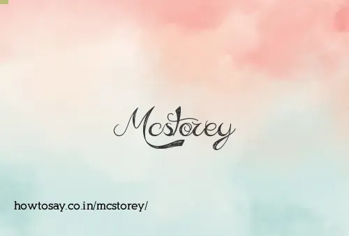 Mcstorey