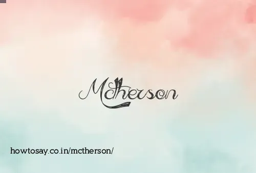 Mctherson