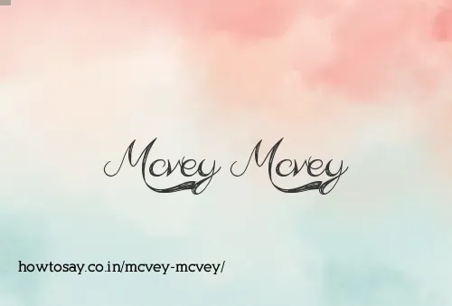 Mcvey Mcvey