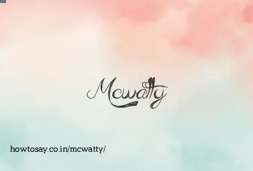 Mcwatty