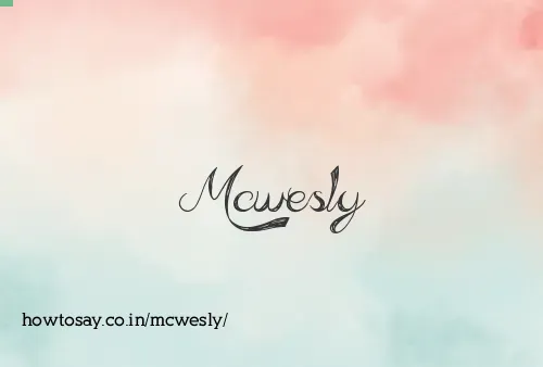 Mcwesly