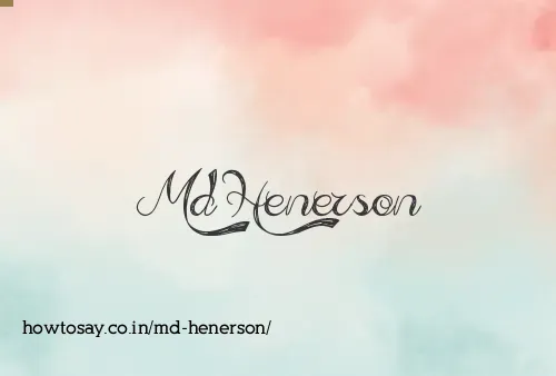 Md Henerson