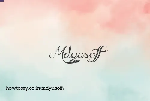 Mdyusoff