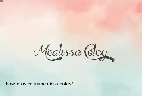 Mealissa Coley