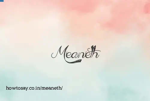 Meaneth