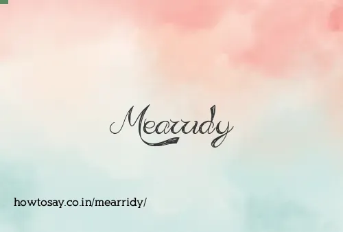 Mearridy