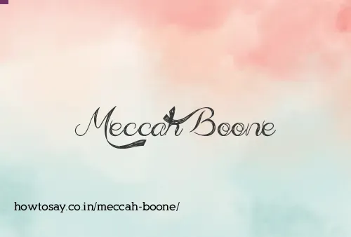 Meccah Boone