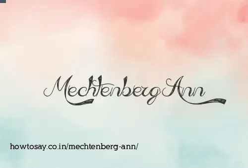 Mechtenberg Ann