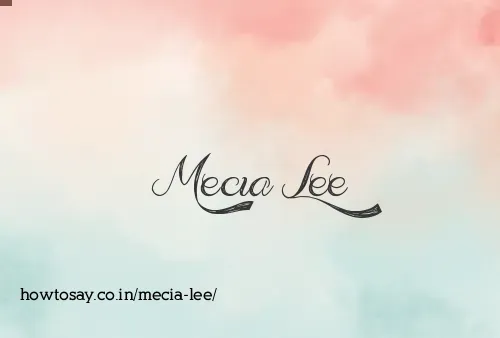 Mecia Lee