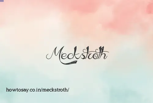 Meckstroth