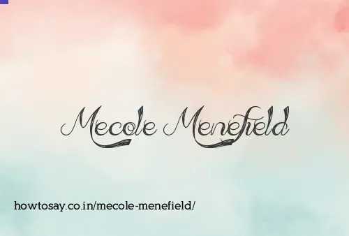 Mecole Menefield