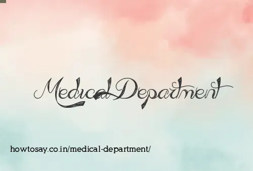 Medical Department