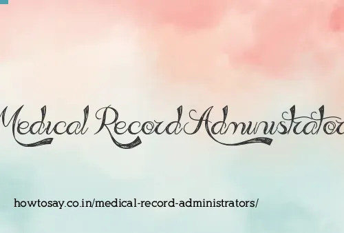 Medical Record Administrators