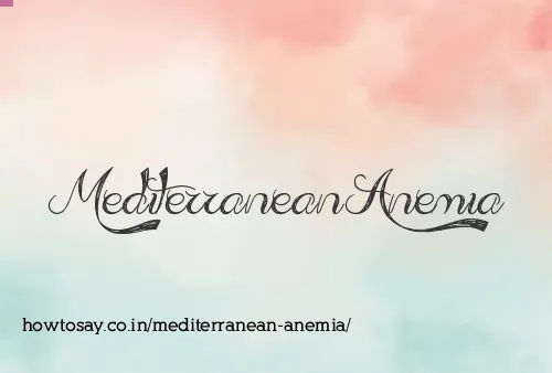 Mediterranean Anemia