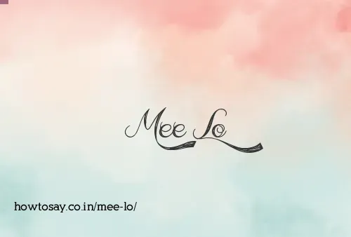Mee Lo