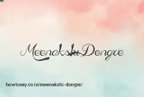 Meenakshi Dongre