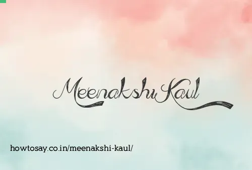 Meenakshi Kaul