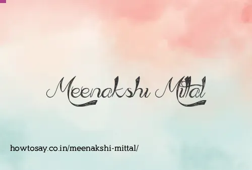 Meenakshi Mittal