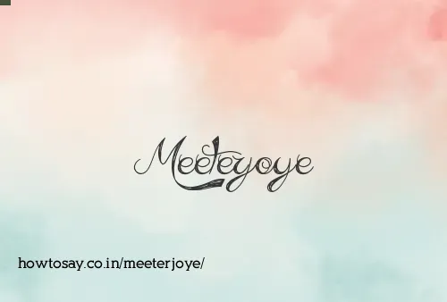 Meeterjoye