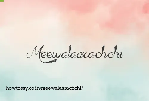 Meewalaarachchi