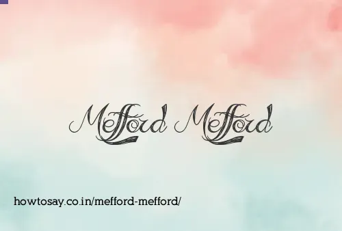 Mefford Mefford