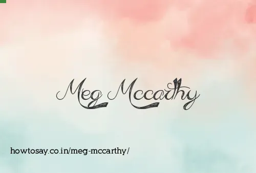 Meg Mccarthy