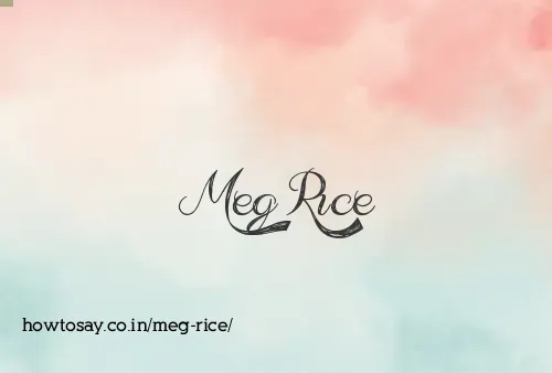 Meg Rice
