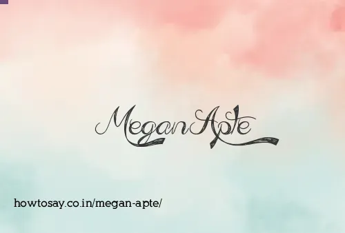 Megan Apte