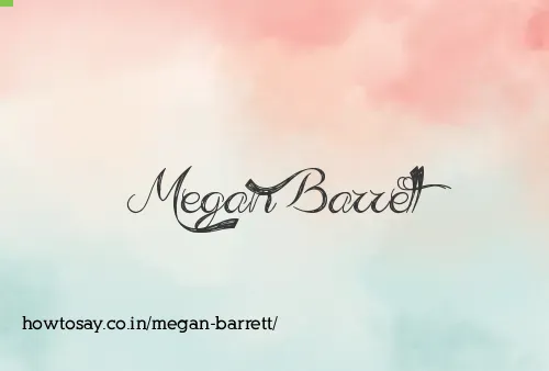 Megan Barrett