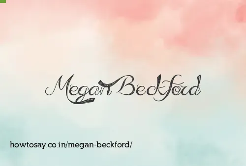 Megan Beckford