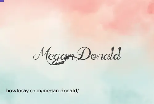 Megan Donald