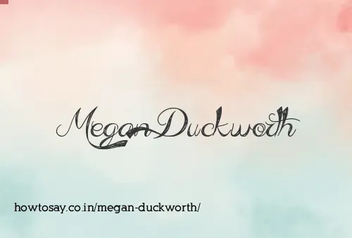 Megan Duckworth