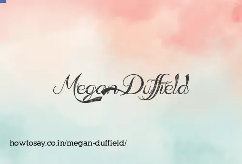 Megan Duffield