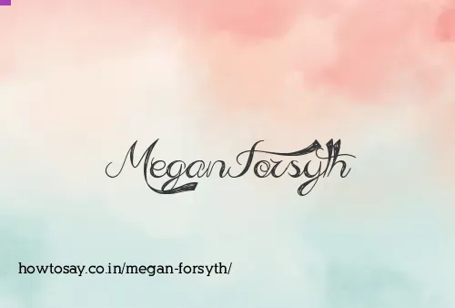 Megan Forsyth