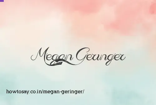 Megan Geringer