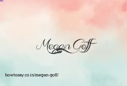 Megan Goff