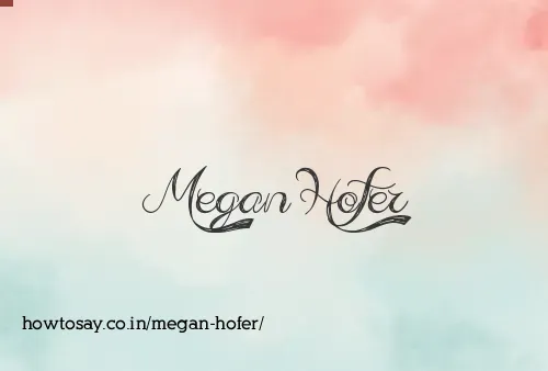 Megan Hofer