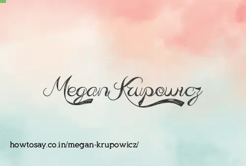 Megan Krupowicz