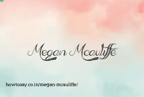 Megan Mcauliffe